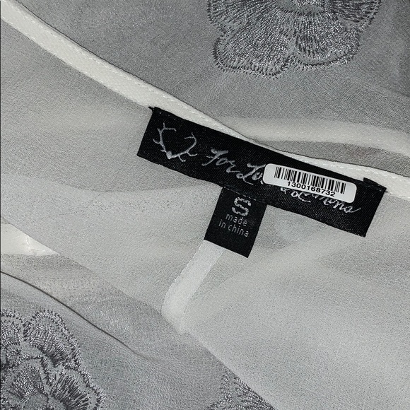 For Love and Lemons white sheer Sicily Maxi S - Picture 5 of 5